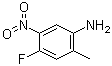 4-氟-2-甲基-5-硝基苯胺分子结构 (CAS 446-18-4)