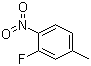 CAS # 446-34-4, 3-Fluoro-4-nitrotoluene, 2-fluoro-4-methyl-1-nitrobenzene