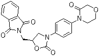 structure of CAS# 446292-08-6, 2-[[(5S)-2-氧代-3-[4-(3-氧代-4-吗啉基)苯基]-5-噁唑烷基]甲基]-1H-异吲哚-1,3(2H)-二酮