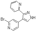structure of CAS# 446880-81-5, 2-溴-4-[3-(吡啶-2-基)-1H-吡唑-4-基]吡啶