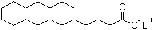 structure of CAS# 4485-12-5, Lithium stearate