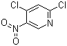 structure of CAS# 4487-56-3, 2,4-Dichloro-5-nitropyridine