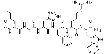 CAS # 448944-47-6, N-Acetyl-L-norleucyl-L-alanyl-L-histidyl-D-phenylalanyl-L-arginyl-L-tryptophanamide