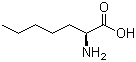structure of CAS# 44902-02-5, (S)-2-Aminoheptanoic acid