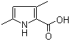CAS # 4513-93-3, 3,5-Dimethylpyrrole-2-carboxylic acid, 3,5-Dimethyl-1H-pyrrole-2-carboxylic acid
