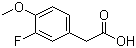 3-Fluoro-4-methoxyphenylacetic acid molecular structure (CAS 452-14-2)