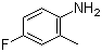 CAS # 452-71-1, 4-Fluoro-2-methylaniline, 2-Amino-5-fluorotoluene, 4-Fluoro-2-methylbenzeneamine, 4-Fluoro-o-toluidine