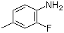 2-Fluoro-4-methylaniline molecular structure (CAS 452-80-2)