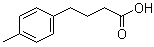 CAS # 4521-22-6, 4-(4-Methylphenyl)butanoic acid, 4-(4-Methylphenyl)butyric acid, 4-p-Tolylbutyric acid, NSC 57013