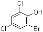 CAS # 4524-77-0, 2,4-Dichloro-6-bromophenol, 2-Bromo-4,6-dichlorophenol, 6-Bromo-2,4-dichlorophenol