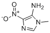 CAS # 4531-54-8, 1-Methyl-4-nitro-1H-imidazol-5-amine, 3-methyl-5-nitroimidazol-4-amine