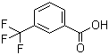 CAS # 454-92-2, 3-(Trifluoromethyl)benzoic acid, 3-Carboxybenzotrifluoride, m-Trifluoromethylbenzoic acid, alpha,alpha,alpha-Trifluoro-m-toluic acid