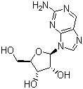 CAS 登录号：4546-54-7, 2-氨基嘌呤核苷