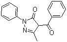 structure of CAS# 4551-69-3, 4-Benzoyl-5-methyl-2-phenyl-2H-pyrazol-3(4H)-one
