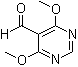structure of CAS# 4558-59-2, 4,6-Dimethoxypyrimidine-5-carbaldehyde