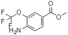 structure of CAS# 457097-93-7, 4-Amino-3-trifluoromethoxybenzoic acid methyl ester
