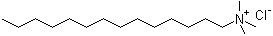 Tetradecyl trimethyl ammonium chloride molecular structure (CAS 4574-04-3)