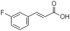 3-氟肉桂酸分子结构 (CAS 458-46-8)