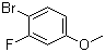 CAS # 458-50-4, 4-Bromo-3-fluoroanisole, 1-Bromo-2-fluoro-4-methoxybenzene