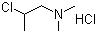 2-Dimethylaminoisopropyl chloride hydrochloride molecular structure (CAS 4584-49-0)