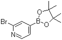 structure of CAS# 458532-82-6, 2-Bromopyridine-4-boronic acid pinacol ester