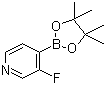 CAS # 458532-88-2, 3-Fluoropyridine-4-boronic acid pinacol ester, 3-Fluoro-4-(4,4,5,5-tetramethyl-1,3,2-dioxaborolan-2-yl)pyridine