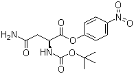 structure of CAS# 4587-33-1, Boc-L-天冬酰胺 4-硝基苯酯