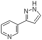 structure of CAS# 45887-08-9, 3-(1H-吡唑-3-基)吡啶