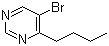 structure of CAS# 4595-64-6, 5-Bromo-4-butylpyrimidine