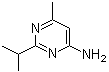 4-Amino-2-isopropyl-6-methylpyrimidine molecular structure (CAS 4595-70-4)