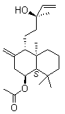 Larixol acetate molecular structure (CAS 4608-49-5)