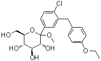 CAS # 461432-24-6, Methyl 1-C-[4-chloro-3-[(4-ethoxyphenyl)methyl]phenyl]-D-glucopyranoside