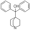 structure of CAS# 461648-39-5, (1-Azabicyclo[2.2.2]oct-4-yl)(diphenyl)methanol