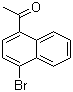 CAS # 46258-62-2, 1-(4-Bromonaphthalen-1-yl)ethanone, 1-Acetyl-4-bromonaphthalene, 4-Bromo-1-acetonaphthone, 4'-Bromo-1'-acetonaphthone