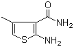 CAS # 4651-97-2, 2-Amino-4-methyl-3-thiophenecarboxamide, 2-Amino-3-carbamoyl-4-methylthiophene, NSC 160952, NSC 210726