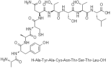 CAS 登录号：465500-22-5, L-丙氨酰-L-酪氨酰-L-丙氨酰-L-半胱氨酰-L-天冬氨酰胺酰-L-苏氨酰-L-丝氨酰-L-苏氨酰-L-亮氨酸