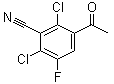 CAS 登录号：466639-57-6, 3-乙酰基-2,6-二氯-5-氟苯甲腈