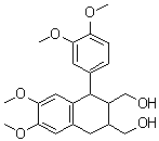 1-(3,4-Dimethoxyphenyl)-1,2,3,4-tetrahydro-6,7-dimethoxy-2,3-naphthalenedimethanol molecular structure (CAS 4676-53-3)