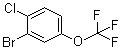 structure of CAS# 468075-00-5, 2-Bromo-1-chloro-4-(trifluoromethoxy)benzene