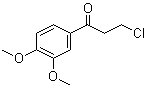 structure of CAS# 4693-38-3, 3-Chloro-3',4'-dimethoxypropiophenone