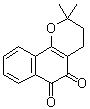 structure of CAS# 4707-32-8, 3,4-Dihydro-2,2-dimethyl-2H-naphtho[1,2-b]pyran-5,6-dione