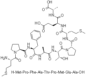 CAS 登录号：471926-71-3, L-蛋氨酰-L-脯氨酰-L-苯丙氨酰-L-丙氨酰-L-苏氨酰-L-脯氨酰-L-蛋氨酰-L-alpha-谷氨酰-L-丙氨酸
