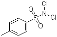 CAS # 473-34-7, N,N-Dichloro-4-toluenesulfonamide, Benzyl p-sulfondichloramide, N,N-Dichloro-4-methylbenzenesulfonamide, N,N-Dichloro-p-methylbenzenesulfonamide, N,N-Dichloro-p-toluenesulfonamide, N,N-Dichloro-p-tolylsulfonamide