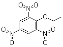 CAS # 4732-14-3, 2-Ethoxy-1,3,5-trinitrobenzene, 1-Ethoxy-2,4,6-trinitrobenzene, 2,4,6-Trinitrophenetole, Ethyl 2,4,6-trinitrophenyl ether, Ethyl picrate, NSC 106298, Picryl ethyl ether