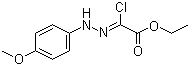 CAS # 473927-63-8, Ethyl (2Z)-chloro[(4-methoxyphenyl)hydrazono]acetate, Ethyl (2cis)-chloro[(4-methoxyphenyl)hydrazono]acetate, (2Z)-2-Chloro-2-[2-(4-methoxyphenyl)hydrazinylidene]acetic acid ethyl ester