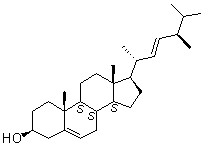 Brassicasterol molecular structure (CAS 474-67-9)