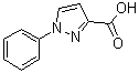CAS # 4747-46-0, 1-Phenyl-1H-pyrazole-3-carboxylic acid, 1-Phenyl-3-pyrazolecarboxylic acid