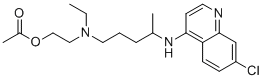 structure of CAS# 47493-14-1, Hydroxychloroquine O-Acetate