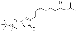 CAS 登录号：474944-36-0, (5Z)-7-[(3R)-3-[[(叔丁基)二甲基硅烷基]氧基]-5-氧代-1-环戊烯-1-基]-5-庚烯酸异丙酯