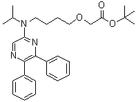 CAS # 475084-96-9, [4-[(5,6-Diphenylpyrazinyl)(1-methylethyl)amino]butoxy]acetic acid 1,1-dimethylethyl ester